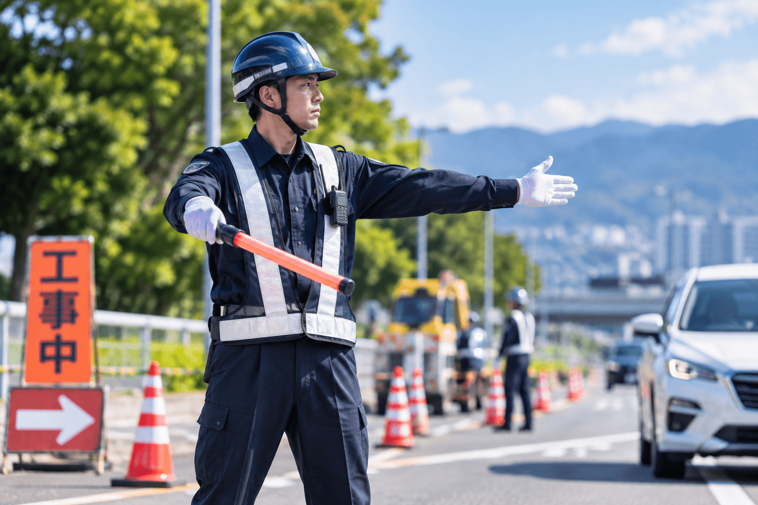 自社内製化された交通誘導警備